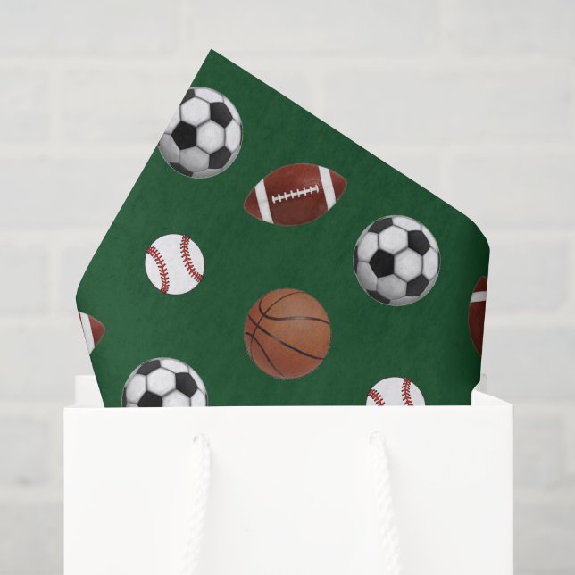 Sports Theme Tissue Paper (Gift Bag)