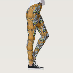Sports tiger eye cat Personalise Destiny Destiny'S Leggings