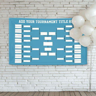 Sports Tournament Bracket - can change back colour Banner