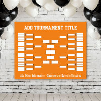 Sports Tournament Bracket - Orange 32 teams
