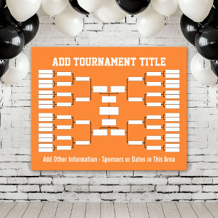 Sports Tournament Bracket Poster