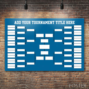 Sports Tournament Bracket Poster