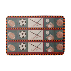 Sports Vintage Bath Mat