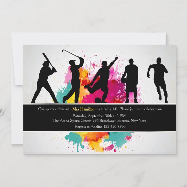 Sportsman Invitation (Front)