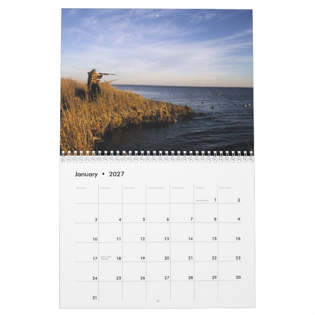 Sportsman's Calendar - Hunting Year Round (Jan 2027)