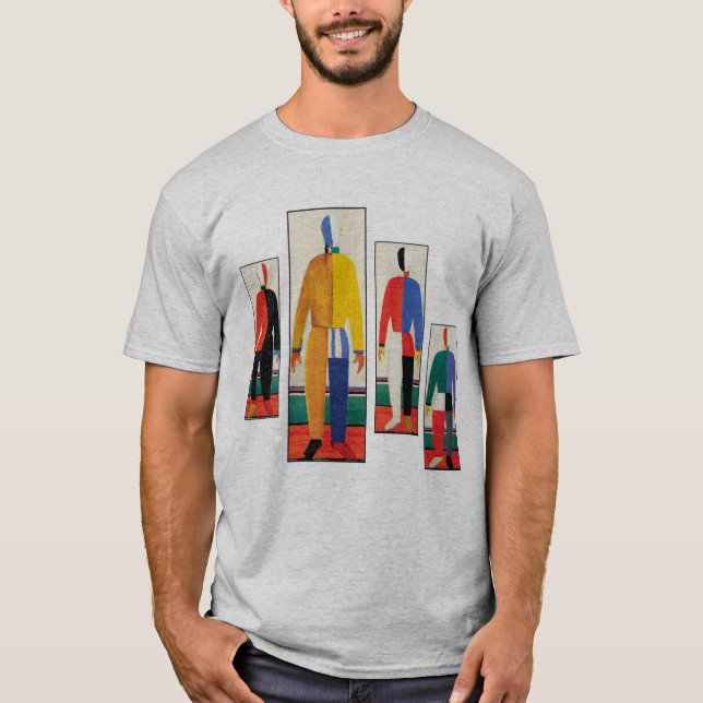 Sportsmen by Kazimir Malevich T-Shirt (Front)