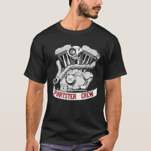 Sportster Crew - Evo Motor - Front Graphic Only T-Shirt