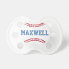 Sporty Baseball Monogram Red and Blue Baby Boy