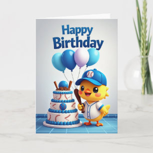 Sporty Bird Birthday Card