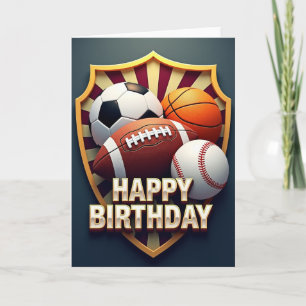 Sporty Birthday Card