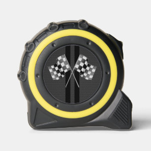 Sporty Black Carbon Fibre Style Racing Stripes 1