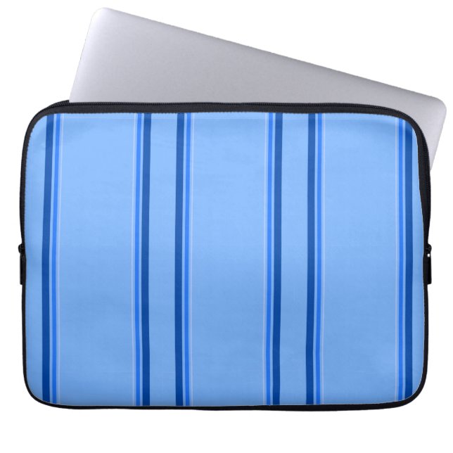 Sporty Blue Laptop Sleeve (Front)