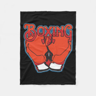 Sporty Boxing Fleece Blanket