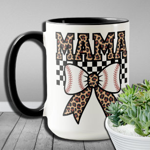Sporty Chic Leopard Tennis Mama for Tennis Moms Mug