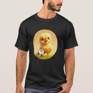 Sporty Chicken with Soccer Ball Costume T-Shirt