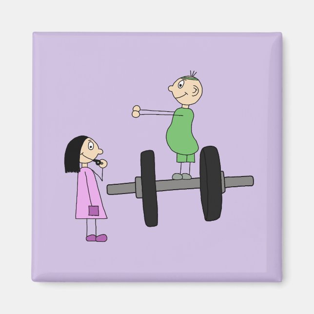 Sporty Couple Magnet (Front)