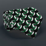 Sporty Dark Green, Black and White Volleyball Tie<br><div class="desc">Men's Tie. ⭐ 100% Customisable. If you need further customisation, please click the "Customise it" button and use our design tool to resize, rotate, change colours, add text and more. Made with high resolution vector and/or digital graphics for a professional print. NOTE: (THIS IS A PRINT. All zazzle product designs...</div>