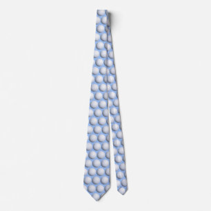 Sporty Elegance - Volleyball Themed Light Blue Tie