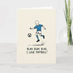 Sporty Fathers Day Kick Card