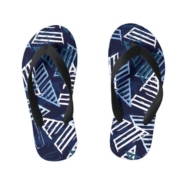 Sporty Fun: Creative Seamless Wallpaper. Kid's Thongs (Footbed)
