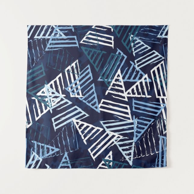 Sporty Fun: Creative Seamless Wallpaper. Tapestry (Front)