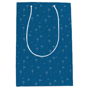 Sporty Golf Gift Wrap for Golf Lovers Medium Gift Bag