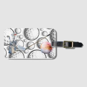Sporty Golf  Luggage Tag
