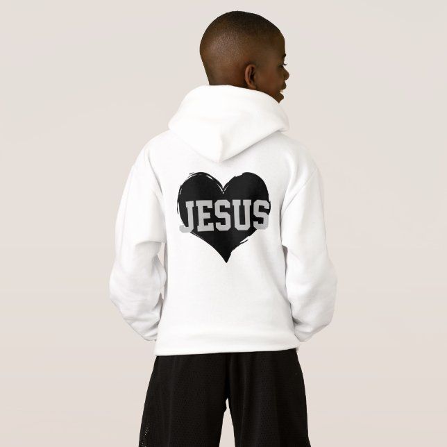 sporty heart JESUS lettering | (Back Full)