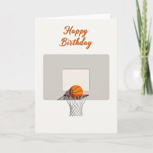 Sporty Hoop Birthday Card