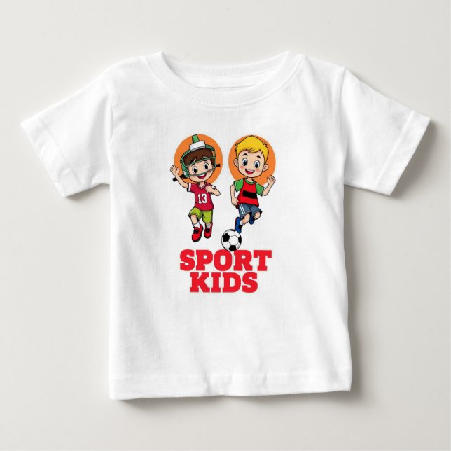 Sporty Kids Fun! Baby T-Shirt (Front)