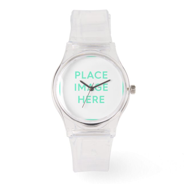 Sporty Pink Silicon Watch (Front)