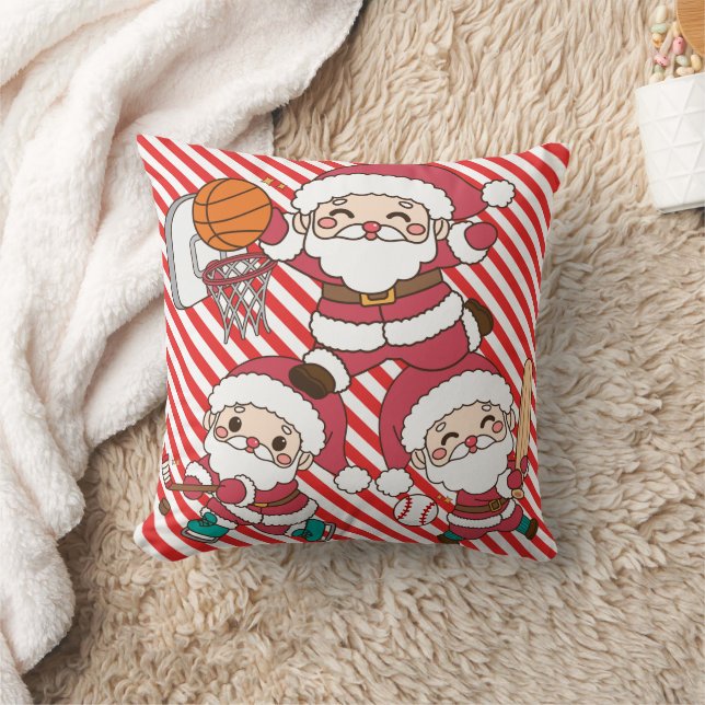 Sporty Santa Cushion (Blanket)
