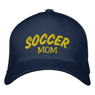 Sporty Soccer Mum Embroidered Baseball Cap