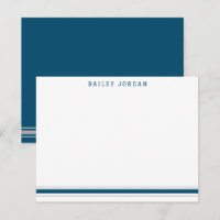 Sporty Stripes Dark Blue & Grey Athletic Men's