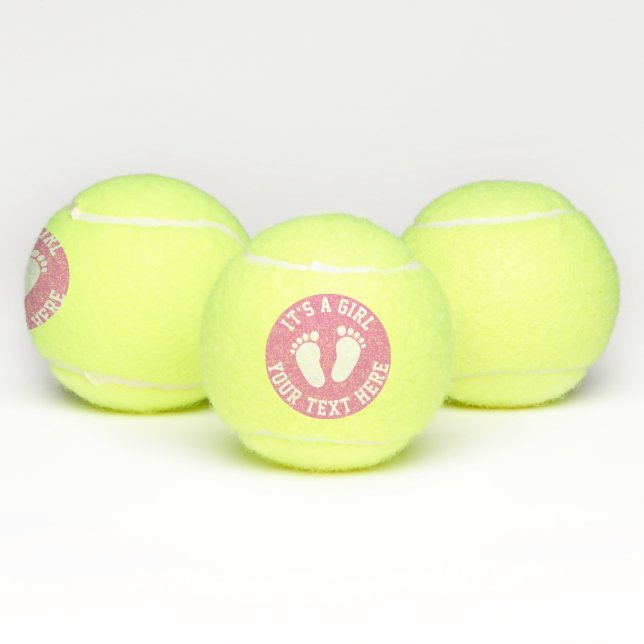 Sporty tennis baby shower party for newborn girl tennis balls (Multi)