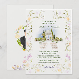 Sporty Wedding Invitation Glass House