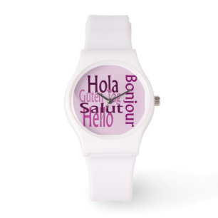 Sporty white watch