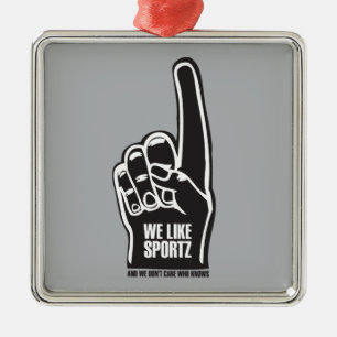 Sportz 2 metal ornament