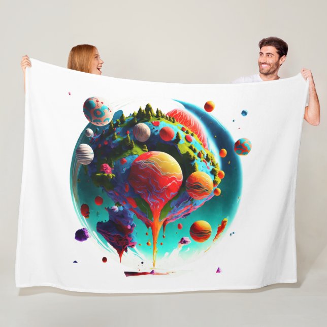 spot fleece blanket (In Situ)