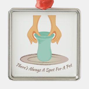 Spot For A Pot Metal Tree Decoration