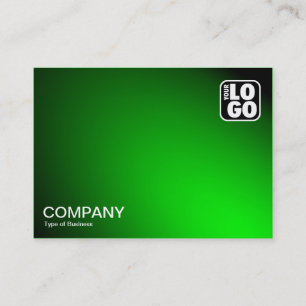 Spot lamp Illuminated - Green Business Card