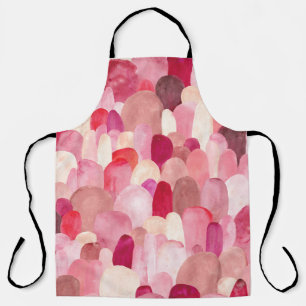 Spot Medley: Pink-Red Textile Dream. Apron
