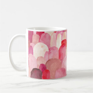 Spot Medley: Pink-Red Textile Dream. Coffee Mug
