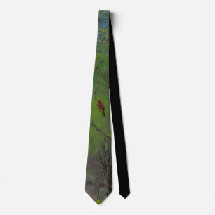 Spot Of Red Neck Tie