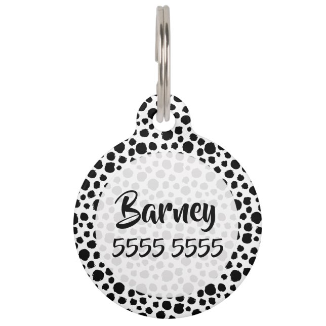 Spot Pet Dog Cat Identification Personalised Tag (Front)