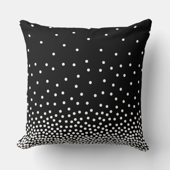 Spot Shaded 240816 - White and Black Cushion (Front)