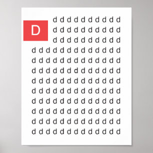 Spot the Arial - D Poster