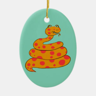 Spot the Snake Ceramic Tree Decoration