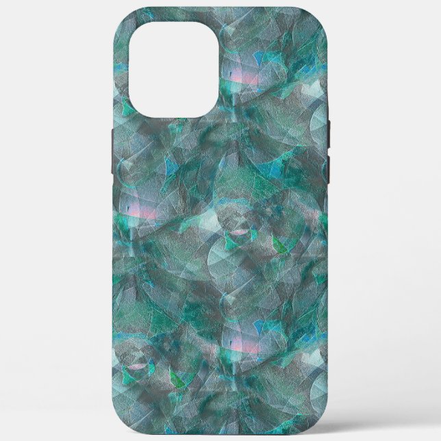Spoted greenish cyan over unfinished wall plaster  Case-Mate iPhone case (Back)