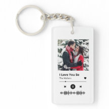 Spotify Love Customisable Keychain
